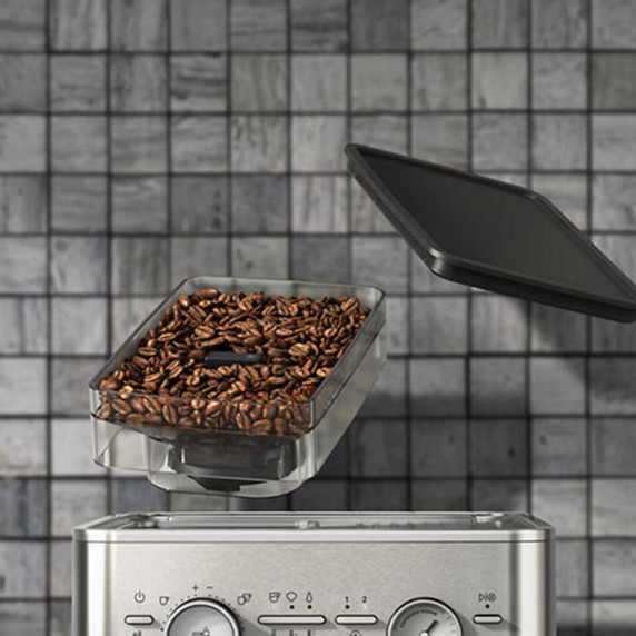 Kitchenaid® Machine à espresso semi-automatique avec moulin à meule KES6551SX
