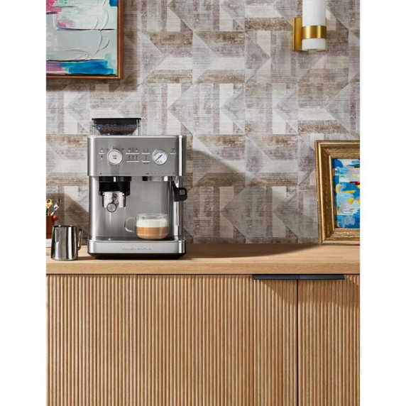 Kitchenaid® Machine à espresso semi-automatique avec moulin à meule KES6551SX
