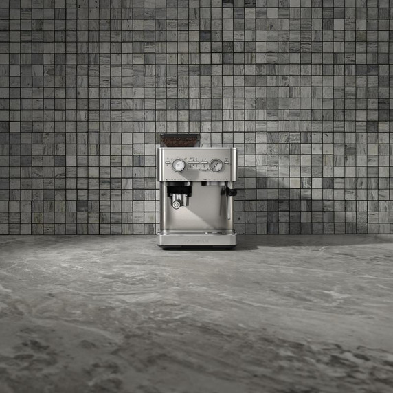 Kitchenaid® Machine à espresso semi-automatique avec moulin à meule KES6551SX