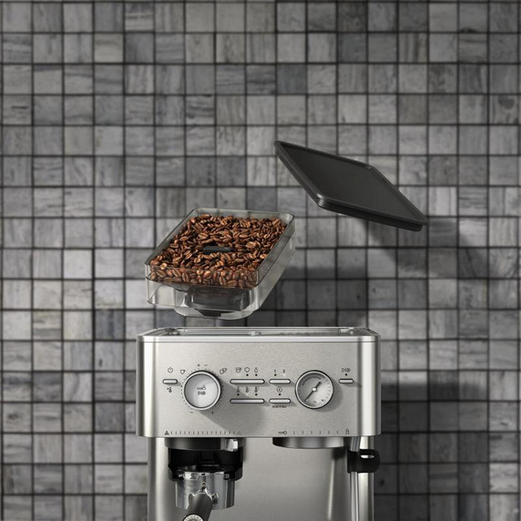 Kitchenaid® Machine à espresso semi-automatique avec moulin à meule KES6551SX