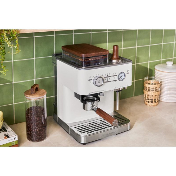 Kitchenaid® Machine à espresso semi-automatique avec moulin à meule KES6551SX