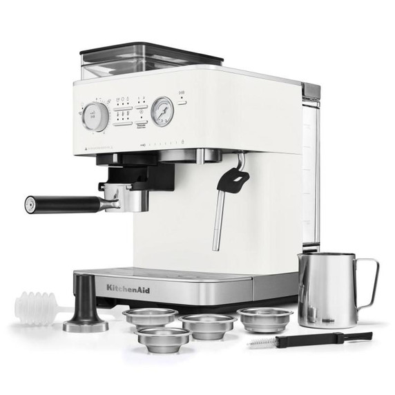 Kitchenaid® Machine à espresso semi-automatique avec moulin à meule KES6551PL