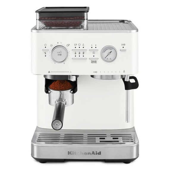 Kitchenaid® Machine à espresso semi-automatique avec moulin à meule KES6551PL
