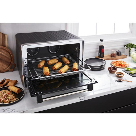 Four de comptoir KitchenAid® à convection double avec friture à air KCO224BM