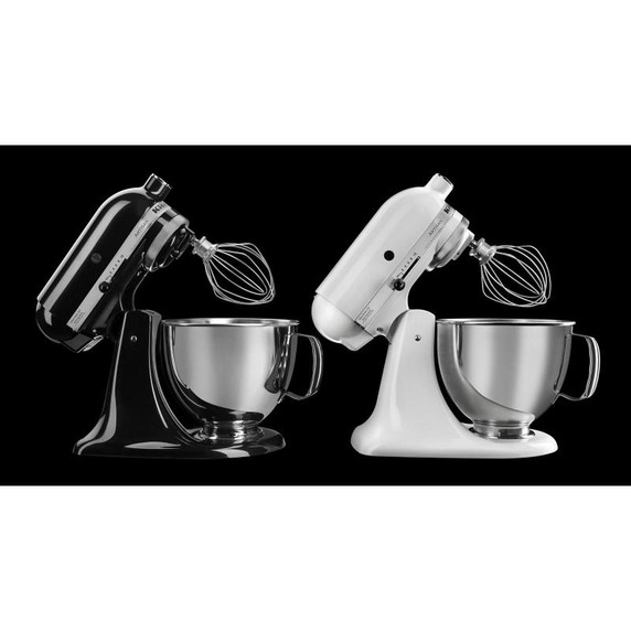 Batteur sur socle à tête inclinable KitchenAid de 4.7 L (5 pintes) de la série Artisan KSM150PSWH