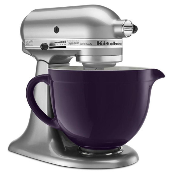 Batteur sur socle à tête inclinable KitchenAid de 4.7 L (5 pintes) de la série Artisan KSM150PSWH