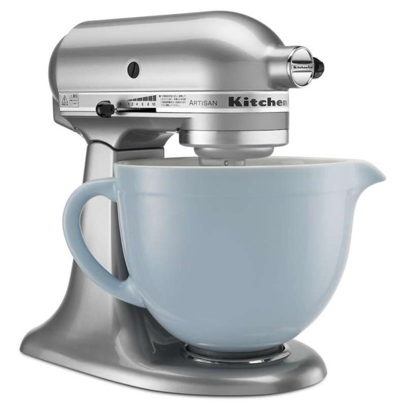 Batteur sur socle à tête inclinable KitchenAid de 4.7 L (5 pintes) de la série Artisan KSM150PSWH