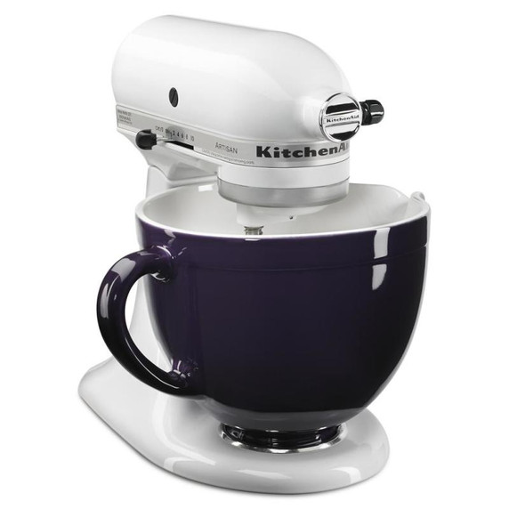 Batteur sur socle à tête inclinable KitchenAid de 4.7 L (5 pintes) de la série Artisan KSM150PSWH