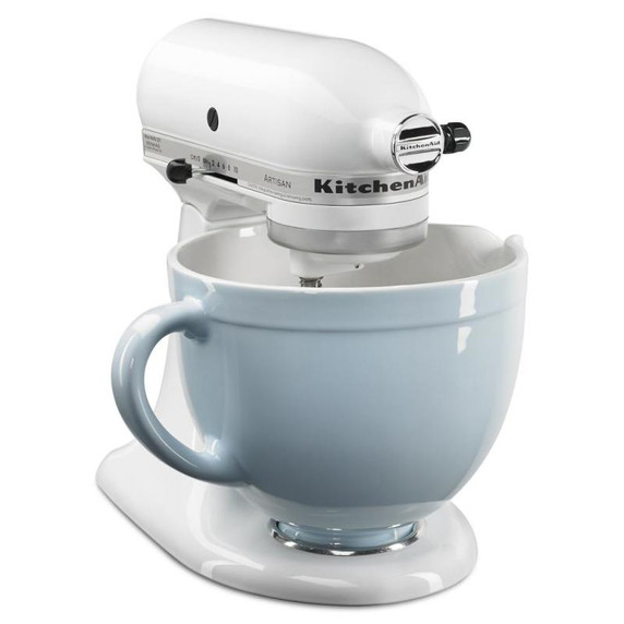 Batteur sur socle à tête inclinable KitchenAid de 4.7 L (5 pintes) de la série Artisan KSM150PSWH