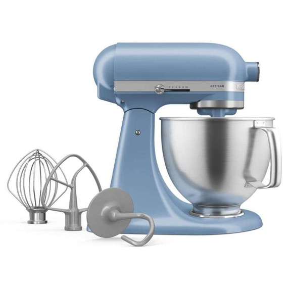 Batteur sur socle KitchenAid® de 5 pintes avec bol en acier inoxydable brossé. KSM192XDVB