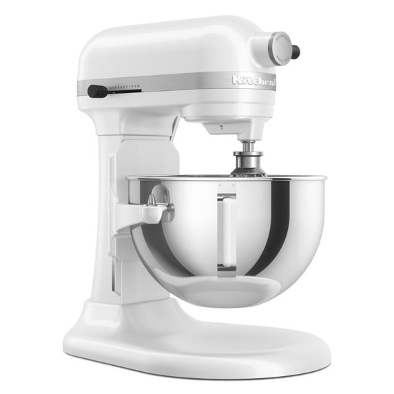 Batteur sur socle à bol relevable, 5,5 pintes, KitchenAid® KSM55SXXXWH