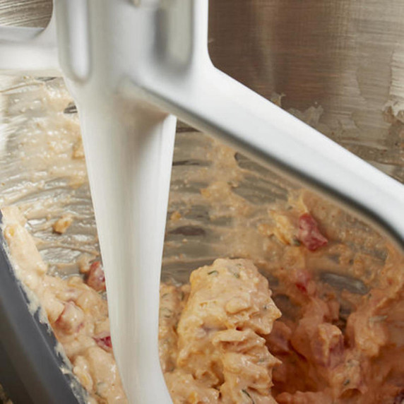 Kitchenaid® Fouet à bord souple pour batteur sur socle à tête inclinable KFE5T