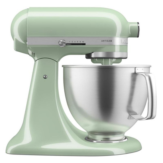 Batteur sur socle KitchenAid® de 5 pintes avec bol en acier inoxydable brossé. KSM192XDPT