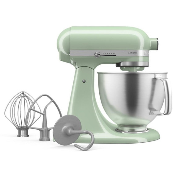 Batteur sur socle KitchenAid® de 5 pintes avec bol en acier inoxydable brossé. KSM192XDPT