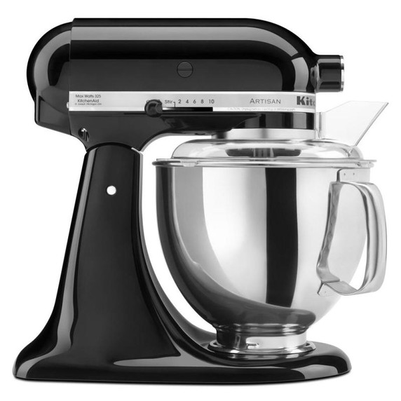 Batteur sur socle à tête inclinable KitchenAid de 4.7 L (5 pintes) de la série Artisan KSM150PSOB