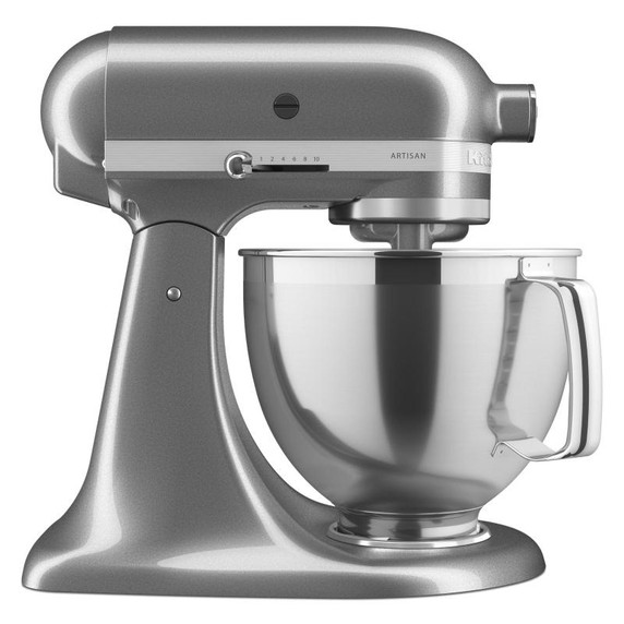 Kitchenaid® Batteur sur socle à tête inclinable Artisan® avec ensemble d'accessoires de qualité supérieure KSM195PSMS