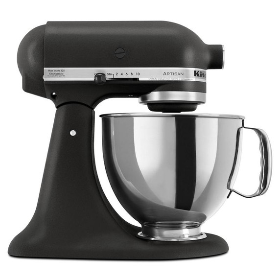 Batteur sur socle à tête inclinable KitchenAid de 4.7 L (5 pintes) de la série Artisan KSM150PSBK