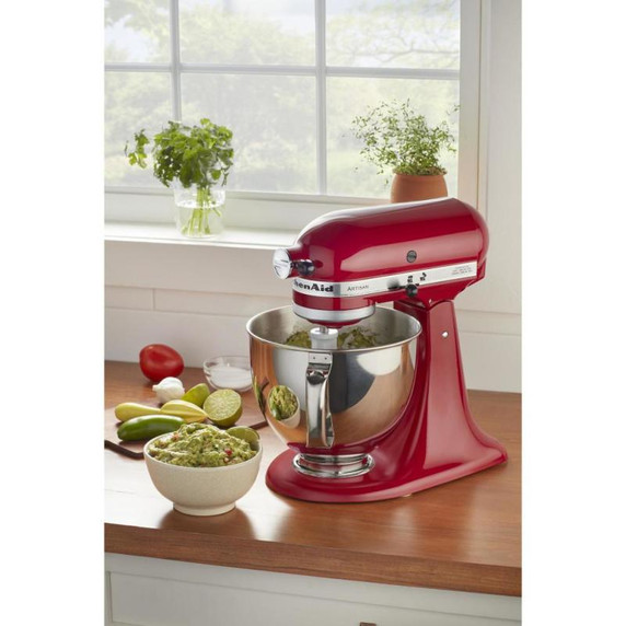 Batteur sur socle à tête inclinable KitchenAid de 4.7 L (5 pintes) de la série Artisan KSM150PSER