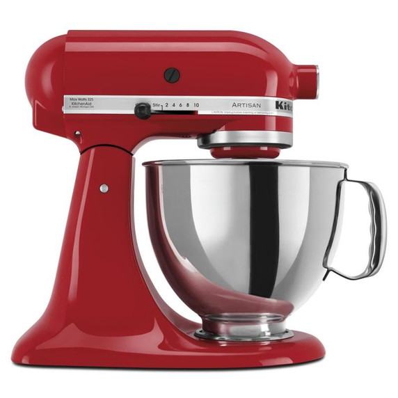 Batteur sur socle à tête inclinable KitchenAid de 4.7 L (5 pintes) de la série Artisan KSM150PSER