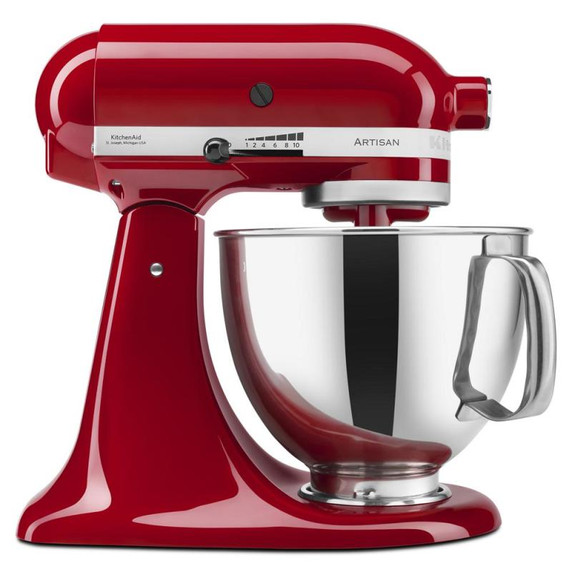 Batteur sur socle à tête inclinable KitchenAid de 4.7 L (5 pintes) de la série Artisan KSM150PSER