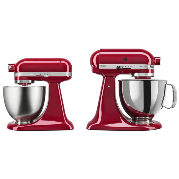 Batteur sur socle à tête inclinable KitchenAid de 4.7 L (5 pintes) de la série Artisan KSM150PSER