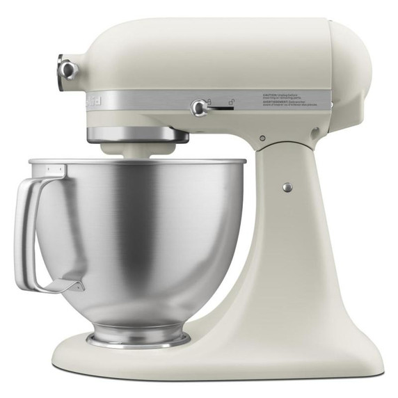Batteur sur socle KitchenAid® de 5 pintes avec bol en acier inoxydable brossé. KSM192XDMH