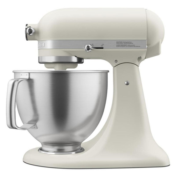 Batteur sur socle KitchenAid® de 5 pintes avec bol en acier inoxydable brossé. KSM192XDMH