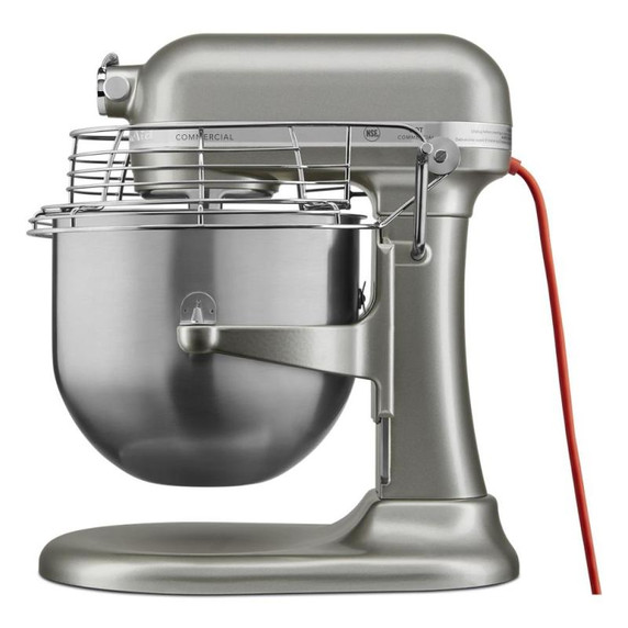 Kitchenaid® Batteur sur socle à bol relevable de 8 pintes, série commerciale certifié NSF - Argent contour KSMC895CU