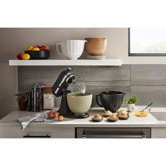 Kitchenaid® Bol en céramique à coquille noire de 5 pintes KSM2CB5PBS