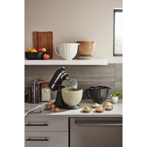 Kitchenaid® Bol en céramique à coquille noire de 5 pintes KSM2CB5PBS