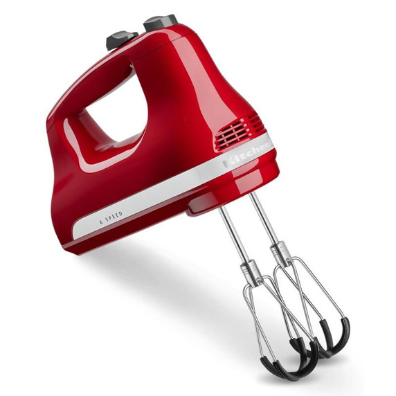 Kitchenaid® Batteur à main à 6 vitesses avec fouets à bords souples KHM6118CU