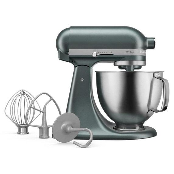 Batteur sur socle KitchenAid® de 5 pintes avec bol en acier inoxydable brossé. KSM192XDJP