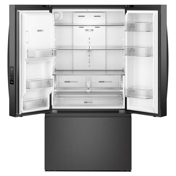 Whirlpool® Réfrigérateur à portes françaises avec distributeur d'eau et machine à glaçons dans la porte - 36 po - 30 pi cu WRFF3536SV