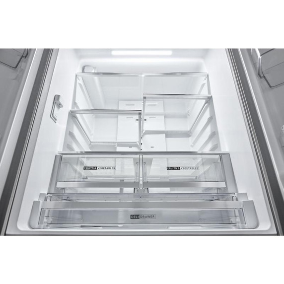 Whirlpool® Réfrigérateur à portes françaises avec distributeur d'eau et machine à glaçons dans la porte - 36 po - 30 pi cu WRFF3536SZ
