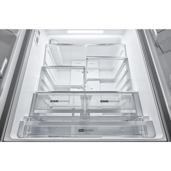 Whirlpool® Réfrigérateur à portes françaises avec distributeur d'eau et machine à glaçons dans la porte - 36 po - 30 pi cu WRFF3536SZ