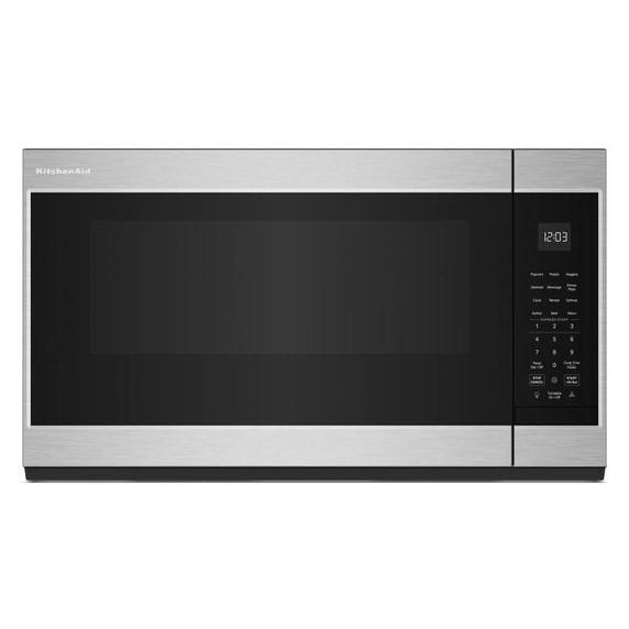 Four à micro-ondes à hotte intégrée au design encastré affleurant* KitchenAid® - 1.9 pi cu YKMMS130RPS