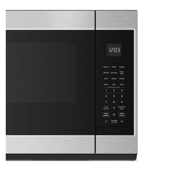 Four à micro-ondes à hotte intégrée au design encastré affleurant* KitchenAid® - 1.9 pi cu YKMMS130RPS