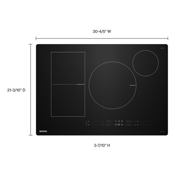 Maytag® Table de cuisson à induction avec amplification de puissance - 30 po MCIT8030SB