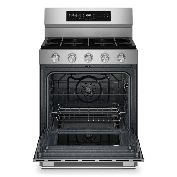 Kitchenaid® Cuisinière au gaz non encastrée intelligente avec modes de cuisson à convection - 5 pi cu KFGS530SPS