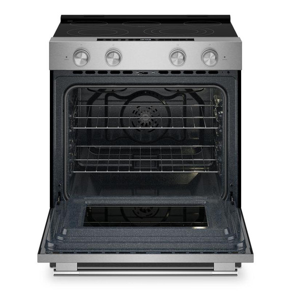 Kitchenaid® Cuisinière électrique coulissante intelligente avec modes de cuisson à convection - 5,3 pi cu YKSES330SPS