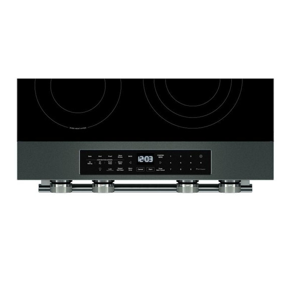 Kitchenaid® Cuisinière électrique coulissante avec deux éléments Even-Heat™ Hyper et modes de cuisson à convection - 5,3 pi cu YKSES530SJP
