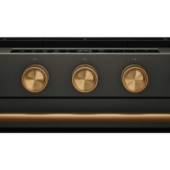 Kitchenaid® Cuisinière au gaz coulissante intelligente avec modes de cuisson à convection et brûleur 2 en 1 - 5 pi cu KSGS530SBE