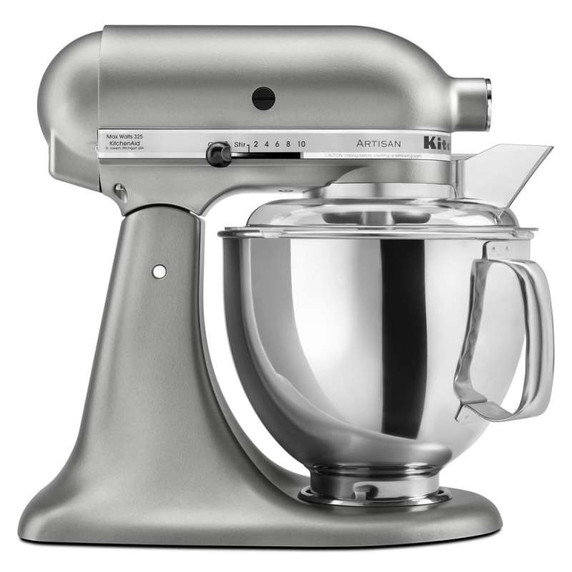 Batteur sur socle à tête  inclinable de la série Artisan KitchenAid, 5 pintes KSM150PSCU