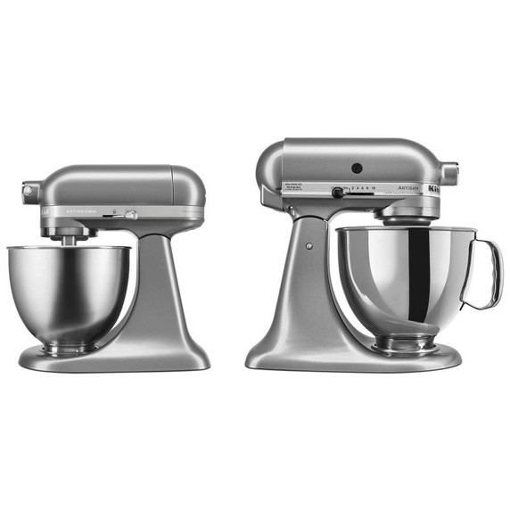 Batteur sur socle à tête  inclinable de la série Artisan KitchenAid, 5 pintes KSM150PSCU