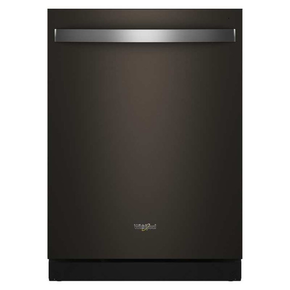 Lave-vaisselle Whirlpool® de 24 pouces avec fonction de lavage à couverture totale et séchage automatique à l'air libre en acier inoxydable noir résistant aux traces de doigts WDTS8024SV