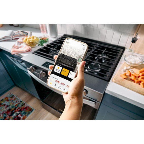 Whirlpool® Cuisinière au gaz avec technologie de cuisson à air - 30 po WSGS5030SB
