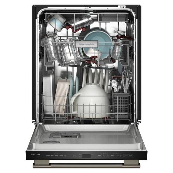 Kitchenaid® Lave-vaisselle à troisième panier avec Max Jets™ à 360° et système de séchage avancé ProDry™ et éclairage à DEL ultra vif - 44 dBA KDTS724SBE