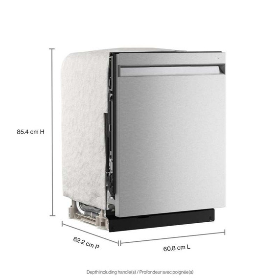 Kitchenaid® Lave-vaisselle à troisième panier avec Max Jets™ à 360° et système de séchage avancé ProDry™ - 44 dBA KDPS624SPS