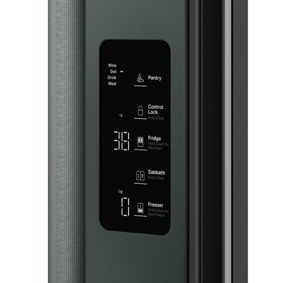 Kitchenaid® Réfrigérateur à portes françaises et profondeur de comptoir avec distributeur intérieur - 24 pi cu et 26 po KRFC236SJP