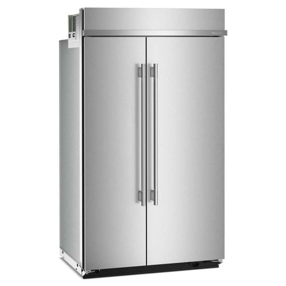 Kitchenaid® Réfrigérateur côte à côte encastré avec intérieur platine - 48 po - 30 pi cu KBSN748SPS